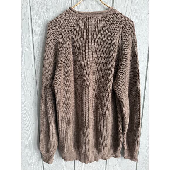 Vintage L.L. Bean Men’s Heavyweight Cotton Sweater XL Tall Knit Crewneck - Picture 6 of 6